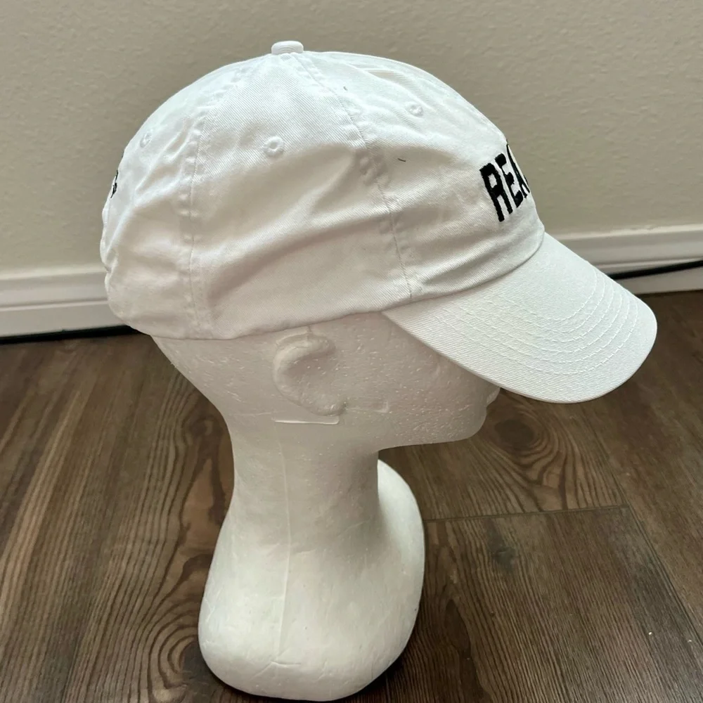 White Cap with Black Embroidery - Picture 5 of 8